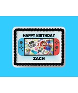 Custom Edible Birthday Cake Topper/ Peel like a sticker - $9.89