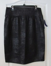 Apt. 9 Tummy Control Skirt Black Tie Foil Women&#39;s Sz. L NWT MSRP$36 - $23.40