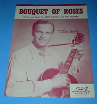 Eddy Arnold sheet Music bouquet Of Roses Vintage 1948 Hill And Range Songs - £11.79 GBP