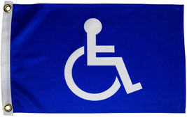 Search &#39;N Rescue Unisex Handicap Flags Double Sided Blue 100% Nylon 12? ... - £33.69 GBP