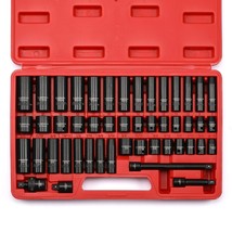 3/8&quot; Drive Impact Socket Set, 48 Piece Standard Sae And Metric Sizes (5/... - £59.28 GBP