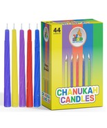 Ner Mitzvah Colorful Chanukah Candles 1-Pack - Standard Size Fits Most M... - $4.74