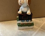 Vintage 1989 The Poky Little Puppy in a train car Figurine 4.25&quot; - $31.53