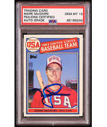 Mark McGwire Signed 1985 Topps #401 OLY RC (PSA | Auto 10) - $494.01