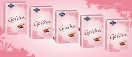 5 Boxes of Fazer Geisha Milk Chocolate with Hazelnut Filling 750g 26 Oz Finland - $47.43