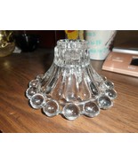 "BOOPIE" Pattern 2 1/2" Candle Holder Anchor Hocking (SET 2) Bubble Bottoms - £9.32 GBP