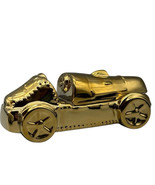 Pottery Barn Gold Race Car Trinket Box Ceramic Vintage Vehicle Decoratio... - $24.05 CAD