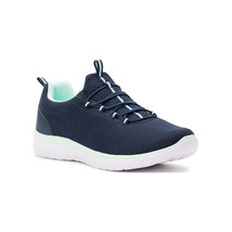 Athletic Works Women’s Bungee Slip On Sneakers, Size 6 Color Navy Mint - £18.63 GBP