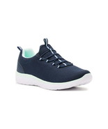Athletic Works Women’s Bungee Slip On Sneakers, Size 6 Color Navy Mint - £18.92 GBP
