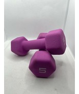 Neoprene 5 Lb (Pound) Pink Dumbbell Set of 2 - $15.83