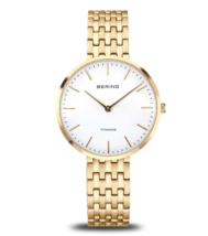 Bering Women Watch Titanium Gold Polish 19334-334 (FEDEX 2 DAY US) - $197.01