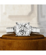 3.00 Carat Princess Cut F VS1 Lab Grown Diamond Unique Art Deco Engageme... - €4.901,45 EUR