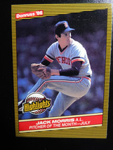 1986 Donruss Highlights #27 Jack Morris Detroit Tigers Baseball Card - £0.79 GBP