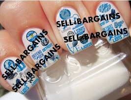 60 New 2025 Detroit Lions 30 Different Designs Salon Quality Nail Art De... - $564.83 MXN