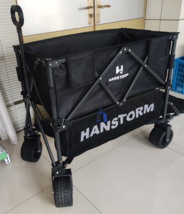 HANSTORM Recreational Vehicles Campers Collapsible Folding Wagon Cart black - £94.09 GBP
