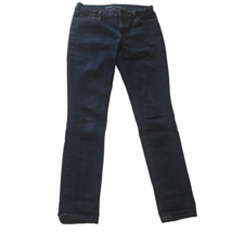 Old Navy Mid Rise Jeans Womens Size 6 Regular Skinny Dark Wash Denim Pants - $16.29