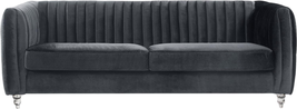 Kent Elegant Velvet Modern Contemporary Plush Cushion Seat round Acrylic Feet So - £1,033.61 GBP