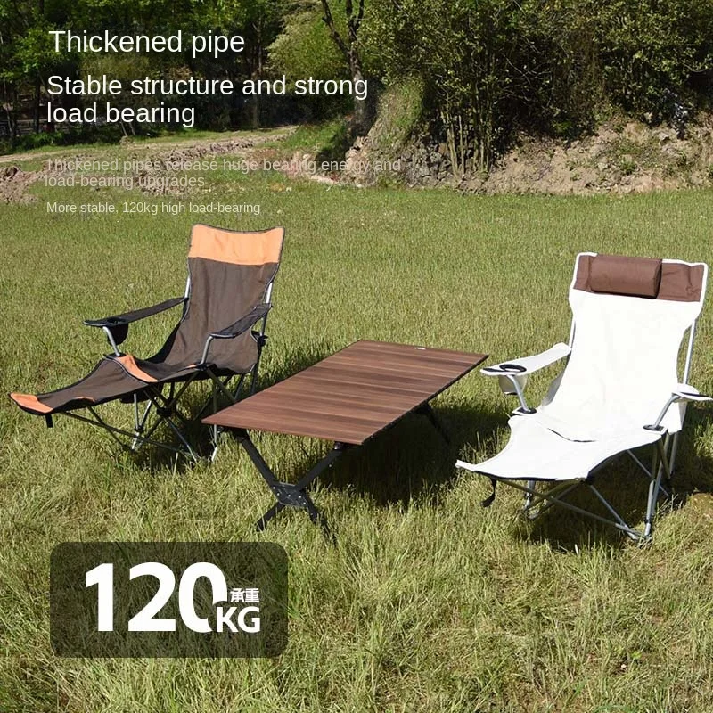 Camping Folding Portable Mesh Chair with Removabel Lounge Chair