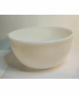 White Milk Glass 9&quot; Mixing Bowl with Handles and a Dimple on the Bottom - $20.00