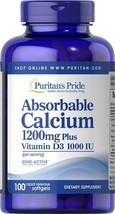 Puritan&#39;s Pride Absorbable Calcium Vitamin and Mineral Supplement - 1200mg - £7.82 GBP