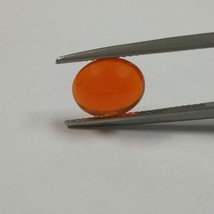 Natural Mexican Fire Opal Oval Cabochon 10X8mm Flame Orange Color VVS Clarity Lo - £390.04 GBP