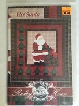 Radley House Ho! Santa Christmas Quilt Wall Hanging Sewing Pattern Holiday - $4.99