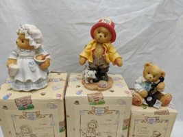 Lot Of (3) 1996 Members Only Cherished Teddies Emily Kurtis And Harrison - £42.22 GBP