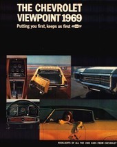 1969 Chevy Chevrolet Brochure, Corvette Chevelle Nova Corvair Malibu - £8.14 GBP