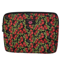 Betsey Johnson Computer Laptop Bag Sleeve Cherry Print 15 x 11 - £14.52 GBP