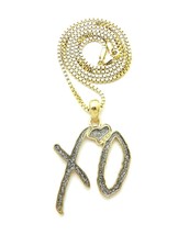 New &quot;XO&quot; Hug &amp; Kiss Heart Pendant Box, Rope, Cuban Chain Necklace XSP810 - £11.35 GBP