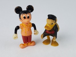 Vintage Mickey Mouse Acrobat Figure Part &amp; Donald Duck Bobbing Head Toy plastic - £21.79 GBP