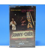 Sonny &amp; Cher Live In Las Vegas Vol. 2 Cassette MCA 1973 New Sealed - $30.00