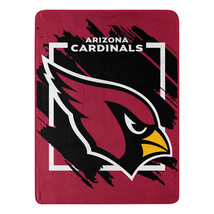 Arizona Cardinals Blanket 46x60 Micro Raschel Dimensional Design Rolled - $1,153.01 MXN