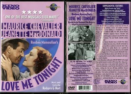 Love Me Tonight Dvd J EAN Ette Mac Donald Myrna Loy Kino Mca Video New Sealed - £11.95 GBP