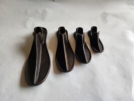 4 Antique Cobbler's Shoe Last/Lathe Top pieces Cast Iron - $59.99