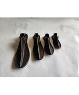4 Antique Cobbler's Shoe Last/Lathe Top pieces Cast Iron - $59.99