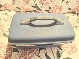 Vtg 1960s SAMSONITE Blue MONTBELLO II Hard Side TRAIN CASE 15” Inch Made... - $30.00