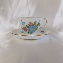 Royal Vale White Floral Bone China Teacup and Saucer # 22544 - $8.86