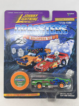 Vintage Johnny Lightning Dragsters Halloween 97 Green Scream Team Funny Car - $10.95