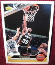 1992-93 Upper Deck Mc Donald&#39;s #P36 Antoine Carr San Antonio Spurs - £3.59 GBP