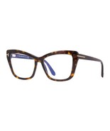 Tom Ford FT5826-B 052 Dark Havana/Clear Blue Light Block 55mm Eyeglasses... - $323.98 CAD
