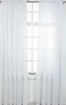 Style Master Elegance Voile Window Treatments White 60"W X 84"L - $9.49