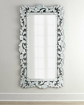 Horchow Ornate Crown Venetian Mirror Floor Wall FULL LENGTH Dressing or Buffet - £940.45 GBP