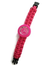 Women&#39;s Pink Analog Display Paracord Watch - $20.03