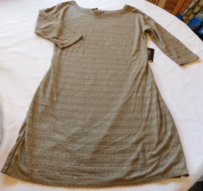 Express Women&#39;s Ladies 1/2 Sleeve Knee Length Dress Size L large Sequins NWT - £55.56 GBP