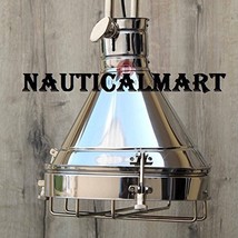 Nautical Nickel Grill Ceiling Retro Pendant Light for Living Room, Hallw... - £78.20 GBP