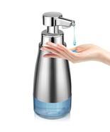 Soap Dispenser Touchless Stainless Steel Auto Liquid Hand Dish Soap Disp... - £82.62 GBP