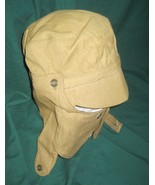 Vintage SOVIET Army Detachable Neck Flap Face Shield Syriyka Hat Cap Sz 57 - £26.13 GBP