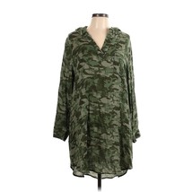 We are Sundays Green Camo Pullover Tunic Hooded Top Mini Dress Size 3 US... - $74.25