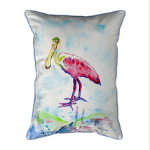 Betsy Drake Betsy&#39;s Pink Spoonbill Extra Large Zippered Pillow 20x24 - £62.63 GBP